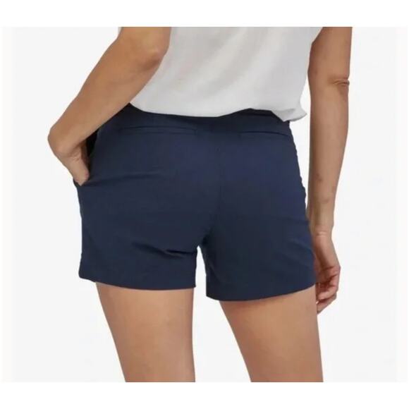 Patagonia Womens Quandry Nena Hiking Shorts Plus Size 16 Navy Blue 5" - Picture 2 of 12